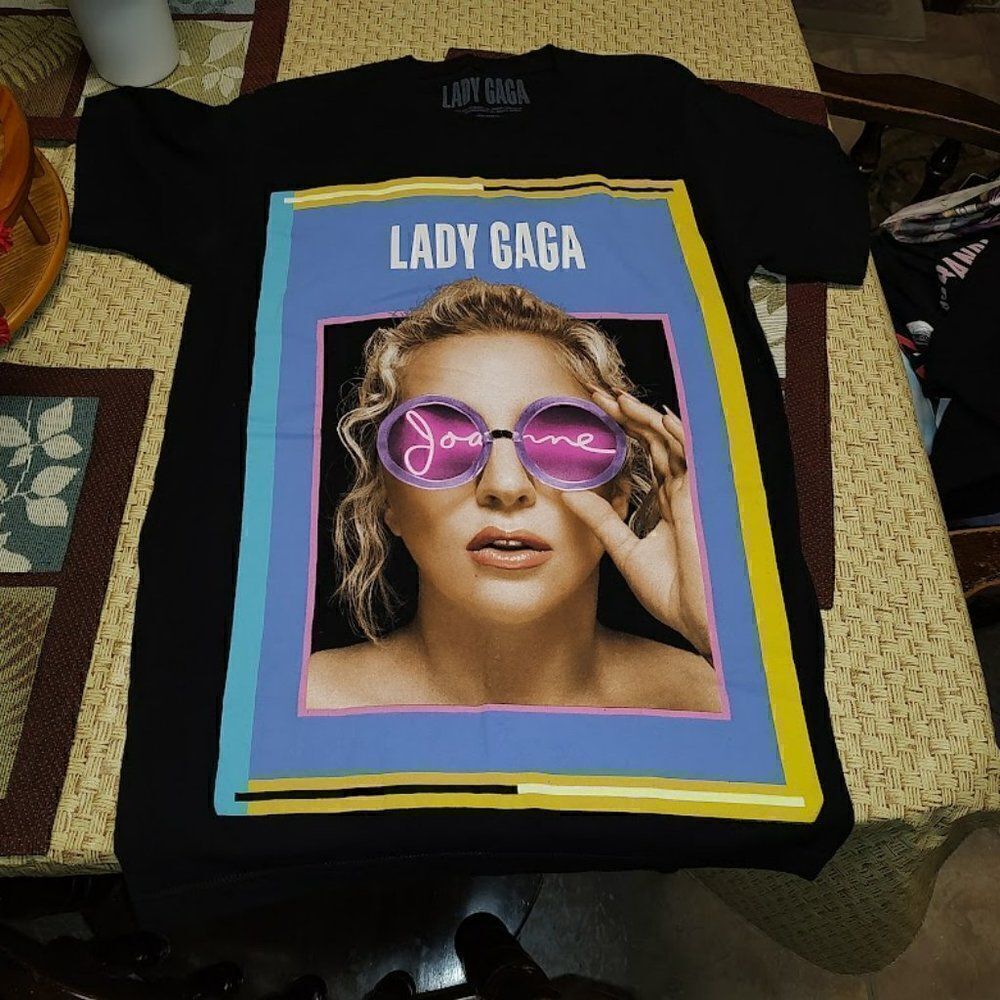 Lady Gaga Black Joanne Concert Shirt Size Women's Small